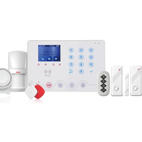 NO MONTHLY FEE!! WIFI COLOR DISPLAY ALARM SYSTEM. SOS button for Elderly at home - Picture 11 of 12